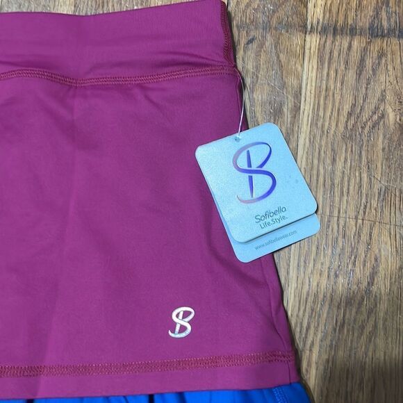 Sofiabella skort tennis skirt purple/blue size L NWT - Picture 2 of 5